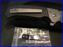 Custom Enrique Pena Diesel Extra Timascus Clip Flipper Folder Folding Knife