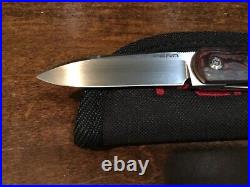 Custom Enrique Peña Zulu Spear Fat Carbon Lava Slipjoint Folder flipper Knife