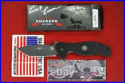 Custom Ernest Emerson Sig Legion Prototype Black Flipper Area 51 (1 of 4)