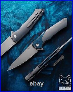 Custom Folding Knife Folder Slim 187 M390 Herman