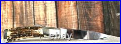 Custom Folding Knife Joe Anderson Stag, Louisville, Ky Folder
