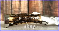 Custom Folding Knife Joe Anderson Stag, Louisville, Ky Folder