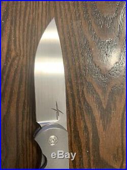 Custom Gareth Bull Shamwari 3 Knife Hand Rubbed Blade Contoured Titanium Handle