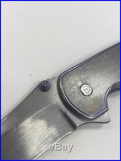 Custom Grimsmo Norseman RWL-34 Folding Knife Layered Steel/Stonewash Finish NR