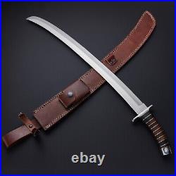 Custom Handmade D2 Steel Modern Persian Horseman Sword, Gift Sword With Leather