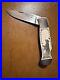 Custom Handmade Folding Knife By Gary B Gouker Sitka AK Bear Cub On White Bone