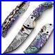 Custom Handmade Folding Knife (Woolly Mammoth Handle)