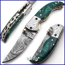 Custom Handmade Folding Knife (Woolly Mammoth Handle)