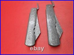 Custom Handmade Full Damascus Japanese Hogonokani Friction Folder Knife 2Pcs A16