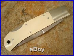 Custom Handmade Jess Horn Knives FBK Folding Boot Knife Legendary Maker