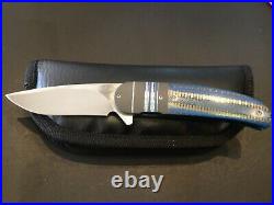 Custom Herucus Blomerus Linerlock Flipper Knife IKBS bearings