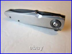 Custom Jason Clark Tactical Titanium Flipper Knife in Mint Cond