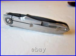 Custom Jason Clark Tactical Titanium Flipper Knife in Mint Cond