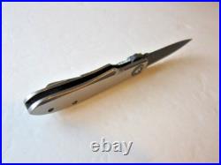Custom Jason Clark Tactical Titanium Flipper Knife in Mint Cond