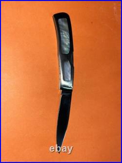 Custom Joe Prince Mid lock back Mop Pearl Inlay Steel Scales Knife Knives
