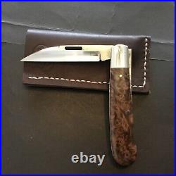 Custom K'roo W. O'Kelly Swayback Lockback Slipjoint Folder Folding Knife