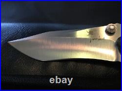 Custom Kirby Lambert Inferno Flipper Folder Folding Knife