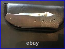 Custom Kirby Lambert Inferno Flipper Folder Folding Knife