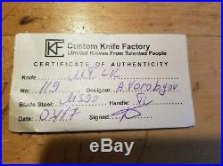 Custom Knife Factory, CFK, Milk Knife, #119, A Vorobgov, Russia