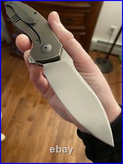 Custom Knife Factory CKF Baugi #105 Flipper Folding Knife RARE