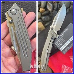 Custom Knife Factory CKF Knives Peter Rassenti SNAFU 2.0 M390 Blade BRAND NEW