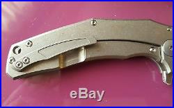 Custom Knife Factory Morrf 4 titanium framelock pocket knife