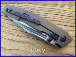 Custom Knife Factory Snafu 3.0 Flipper Knife Titanium (3.5 Bead Blast)
