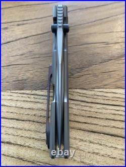 Custom Knife Factory Snafu 3.0 Flipper Knife Titanium (3.5 Bead Blast)