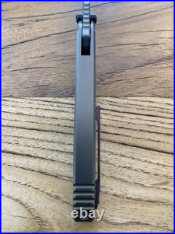 Custom Knife Factory Snafu 3.0 Flipper Knife Titanium (3.5 Bead Blast)