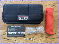 Custom Knife Factory Snafu 3.0 Flipper Knife Titanium (3.5 Bead Blast)