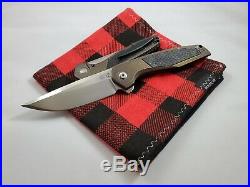 Custom Knife Factory Switch M390 Bronze Carbon Fiber Collab Knife - Authorized