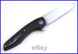 Custom Knife Factrory CKF Gratch Anton Malyshev Design M390 Titanium Bearings
