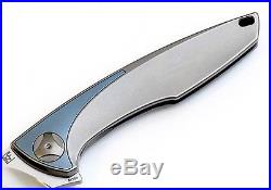 Custom Knife Factrory Folder CKF Tegral Knife M390 Satin Finish with Bearings NIB