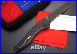 Custom Knife Factrory Sukhoi Dragon Spine CF #2 Custom Folding Knife with Bearings