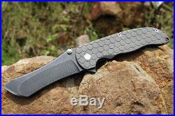 Custom Made Flipper Tactical Pocket Knife Knives M390 Blades Titanium Handle Nib