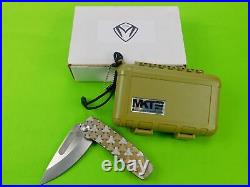 Custom Made Handmade MKT Medford Folding Pocket Knife with Box