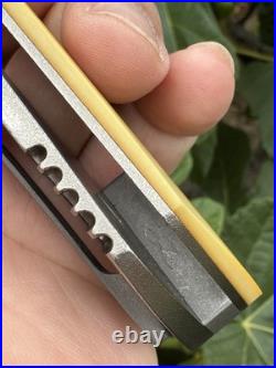 Custom Melvin Lozada S35VN Custom Titanium Knife Apollo 3.5 Micarta Scales