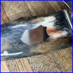 Custom Michael Du Plessis Giraffe Bone Sheepsfoot Slipjoint Folder Folding Knife