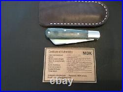 Custom Michael Duplessis Knives- MDK Sheepsfoot Slipjoint Folder Folding Knife