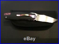 Custom Mike Hawg Franklin Anodized Linerlock Flipper Folder Knife