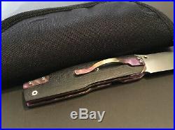 Custom Mike Hawg Franklin Anodized Linerlock Flipper Folder Knife