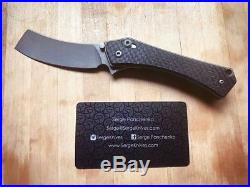 Custom Orbit Cleaver EDC Knife by Serge Panchenko and Hawk Knives Rare NEW