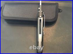 Custom Pat Crawford Knives Linerlock Flipper Folder Folding Knife