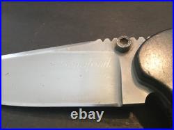 Custom Pat Crawford Knives Linerlock Flipper Folder Folding Knife