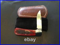 Custom Ray Cover AAAGrade Red Jigged Bone Slipjoint Folder Folding Knife