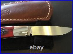 Custom Ray Cover AAAGrade Red Jigged Bone Slipjoint Folder Folding Knife