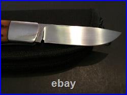 Custom Ray Cover Brown Jigged Bone Slipjoint Folder Folding Knife