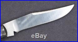 Custom Rick Menefee Backpocket Trapper Knife Carbon Fiber 154CM Steel