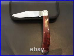 Custom Robert Bob Enders Brown Lockback like Slipjoint Folder Folding Knife