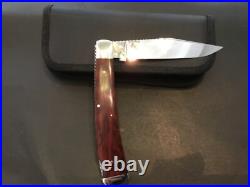 Custom Robert Bob Enders Brown Lockback like Slipjoint Folder Folding Knife